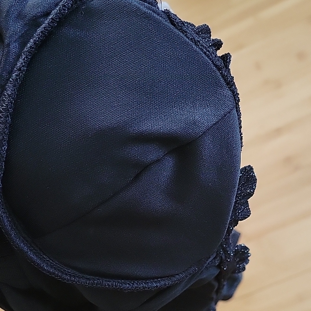 Fashion Nova Black Cap Sleeve Mini Dress XS - Picture 6 of 7